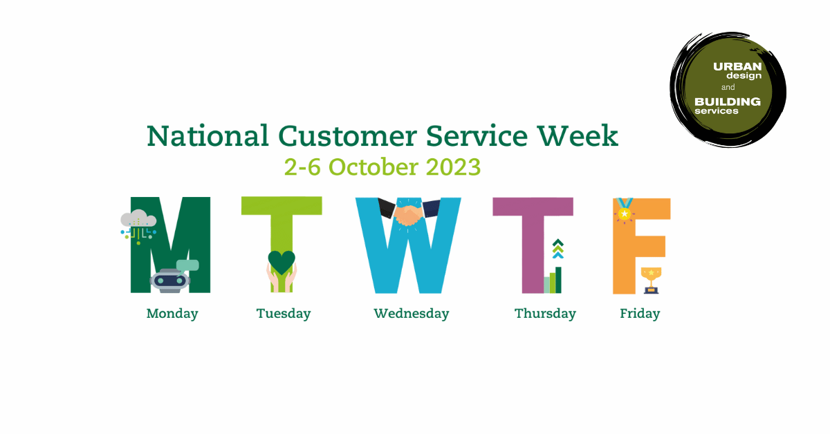 National Customer Service Week 2-6 October 2023 banner